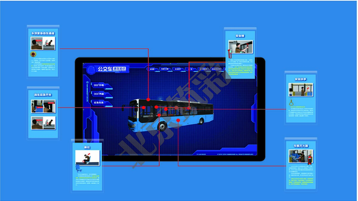 公交车逃生知识学习系统