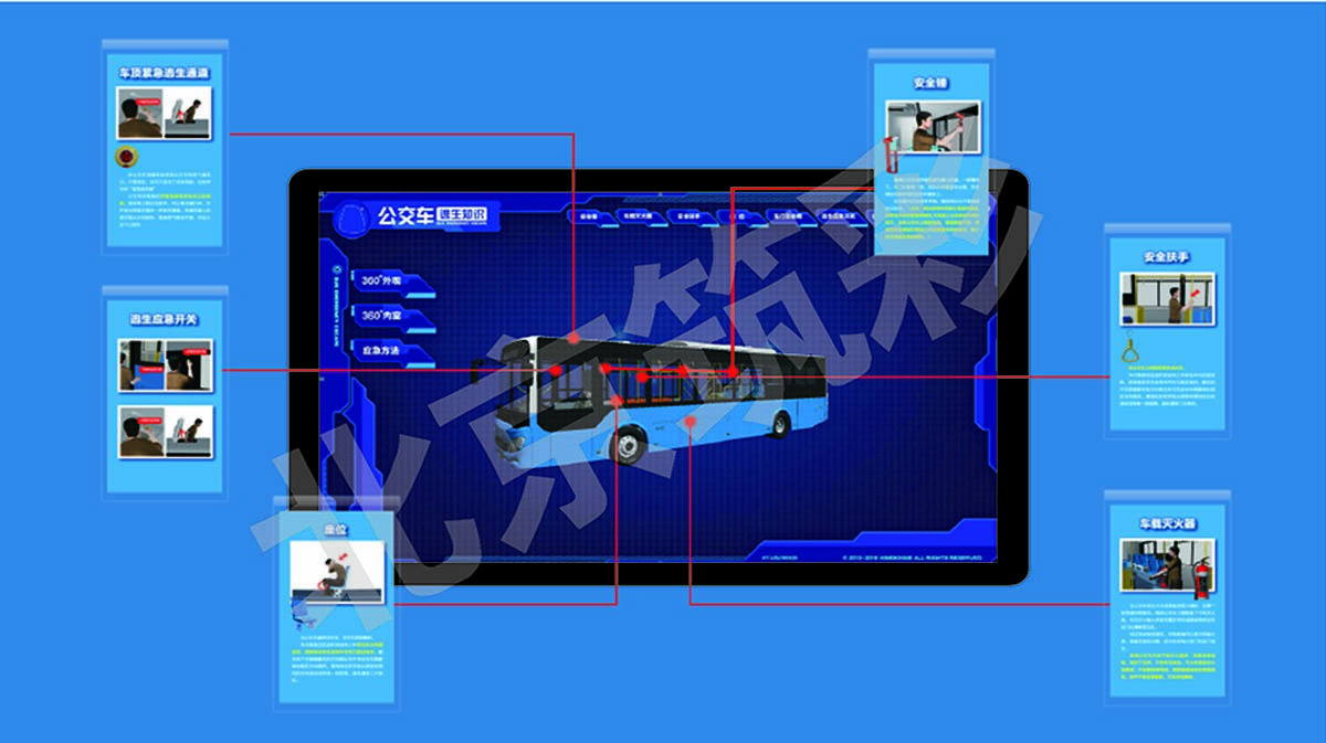 公交车逃生知识学习系统