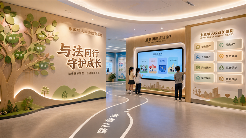 未成年人法治教育基地设计规划建设真实场景出发