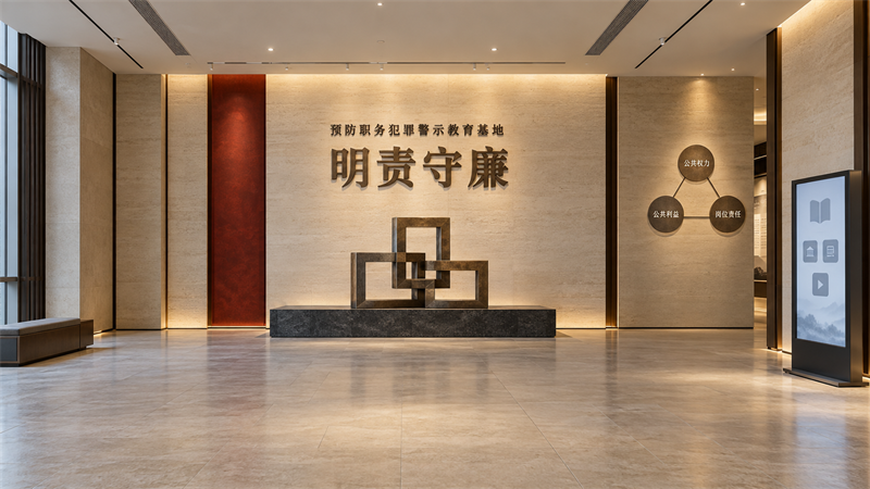 警示教育基地的三个停留点